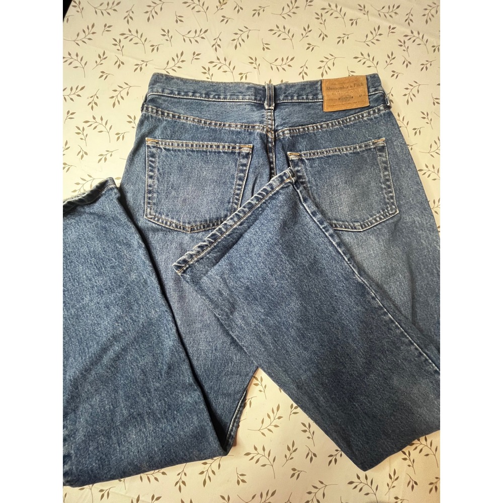 Vintage 90s Abercrombie & Fitch Boot Leg Jeans USA Size 10 Med Wash Denim 32x30